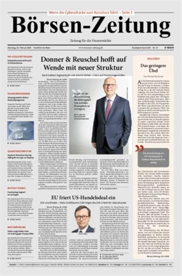 Börsen-Zeitung Ausgabe 2026009