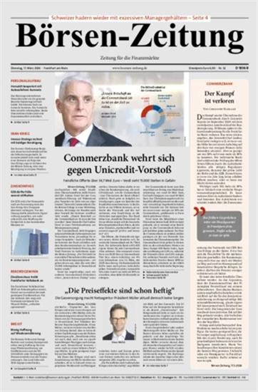 Börsen-Zeitung Ausgabe 2026012