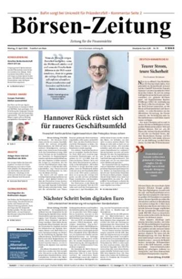 Börsen-Zeitung Ausgabe 2026018