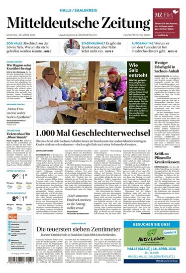 Mitteldeutsche Zeitung Ausgabe 2026014