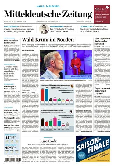 Mitteldeutsche Zeitung Ausgabe 2026039