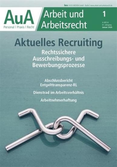 Arbeit und Arbeitsrecht - AuA Ausgabe 2026001
