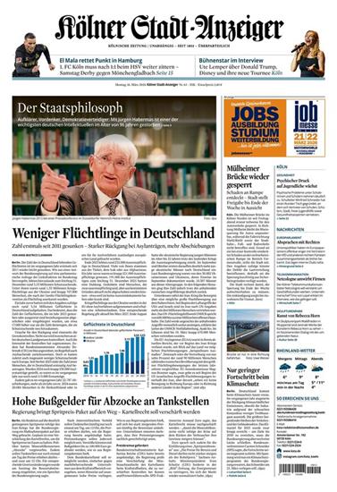 Kölner Stadtanzeiger Ausgabe 2026012