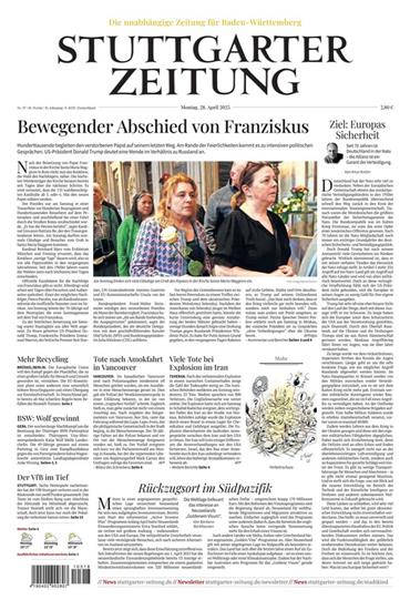 Stuttgarter Zeitung Ausgabe 2025018
