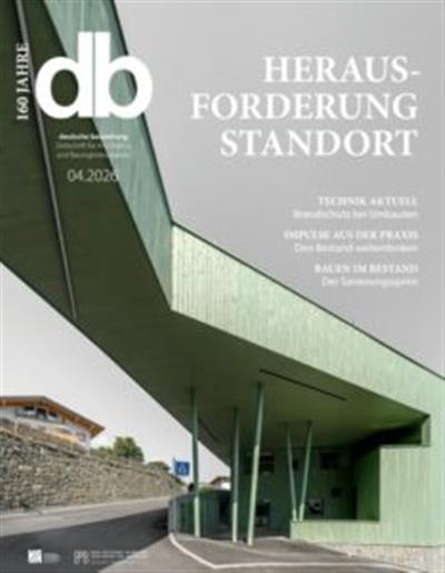 Deutsche Bauzeitung db Ausgabe 2026004