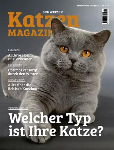 Katzenmagazin Schweiz Ausgabe 2026001