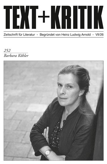 Text & Kritik Ausgabe 2026252