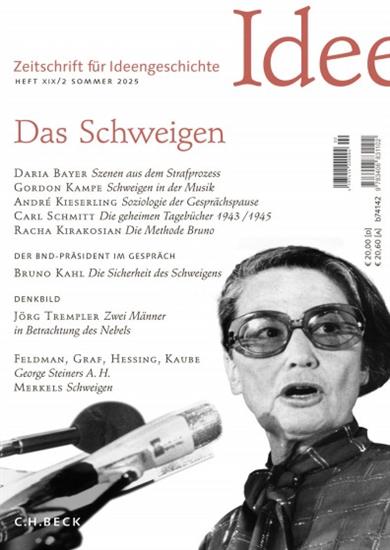 Zeitschrift für Ideengeschichte Ausgabe 2025002