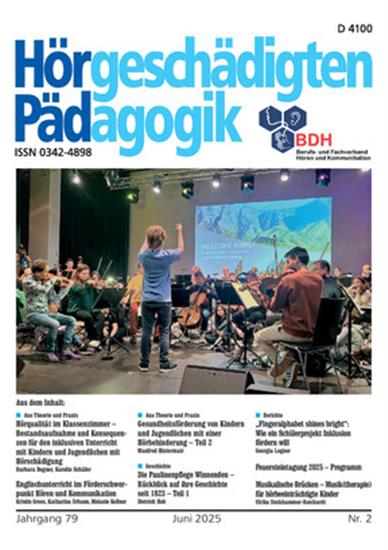 Hörgeschädigtenpädagogik Ausgabe 2025002