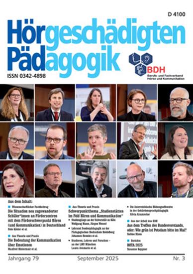 Hörgeschädigtenpädagogik Ausgabe 2025003