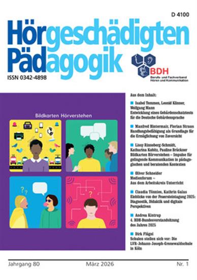 Hörgeschädigtenpädagogik Ausgabe 2026001