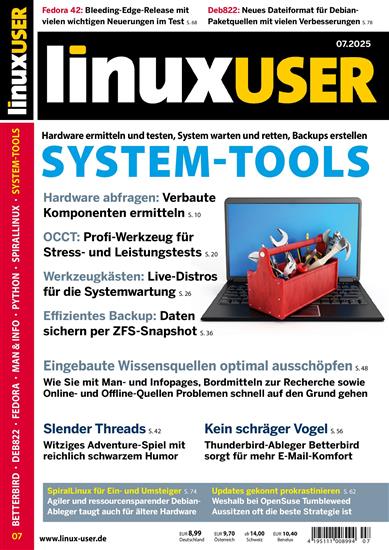 Linux User (no media) Ausgabe 2025007