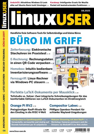 Linux User (no media) Ausgabe 2025008