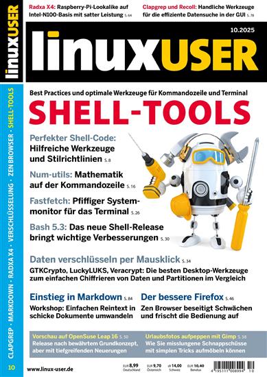 Linux User (no media) Ausgabe 2025010