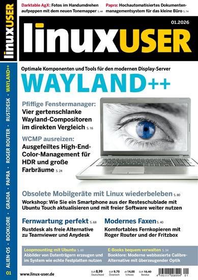 Linux User (no media) Ausgabe 2026001