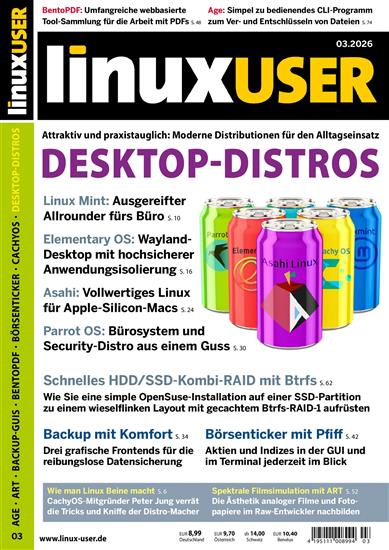 Linux User (no media) Ausgabe 2026003