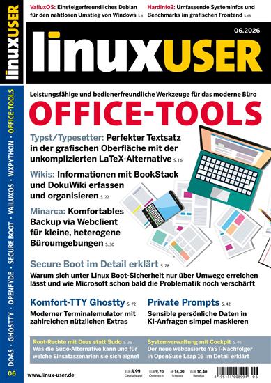 Linux User (no media) Ausgabe 2026006