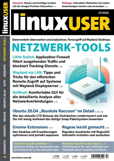 Linux User (no media) Ausgabe 2026007