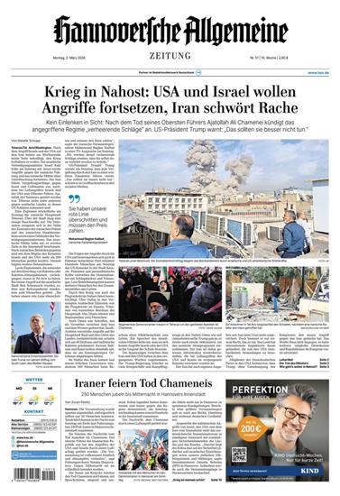 Hannoversche Allgemeine Zeitung Ausgabe 2026010