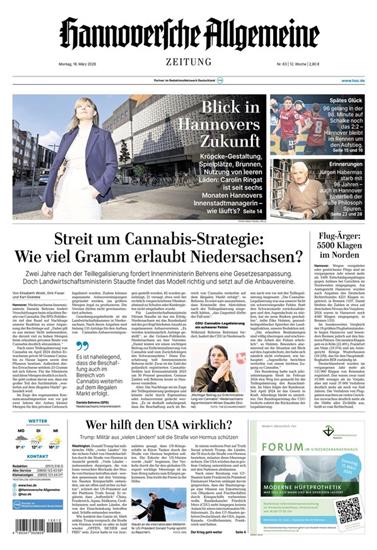 Hannoversche Allgemeine Zeitung Ausgabe 2026012