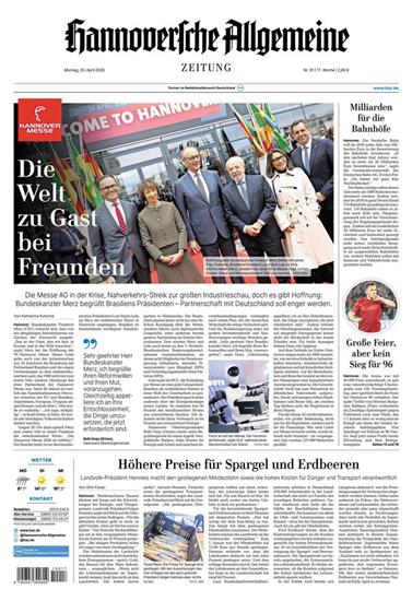 Hannoversche Allgemeine Zeitung Ausgabe 2026017