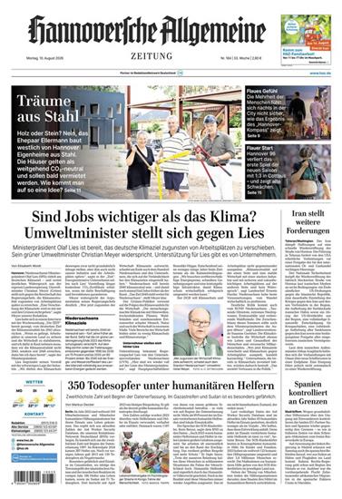 Hannoversche Allgemeine Zeitung Ausgabe 2026033