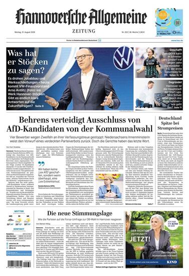 Hannoversche Allgemeine Zeitung Ausgabe 2026036