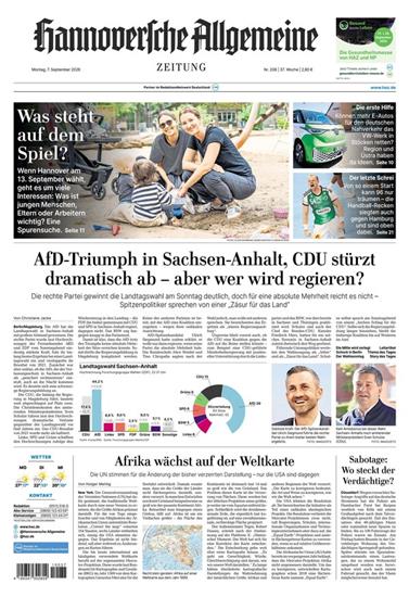 Hannoversche Allgemeine Zeitung Ausgabe 2026037