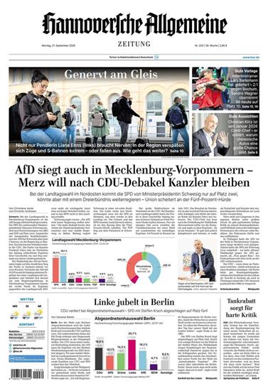 Hannoversche Allgemeine Zeitung Ausgabe 2026039