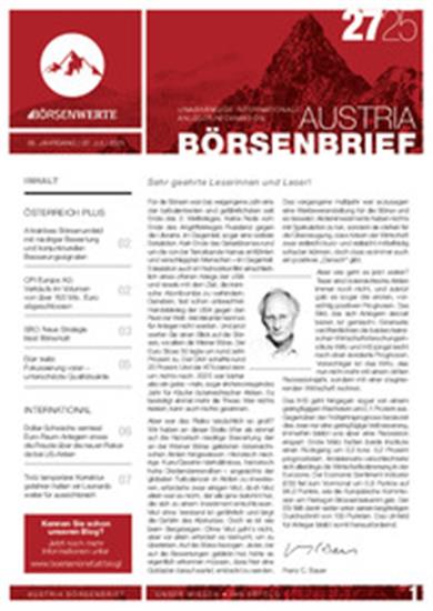 Austria Börsenbrief (Print) Ausgabe 2025027