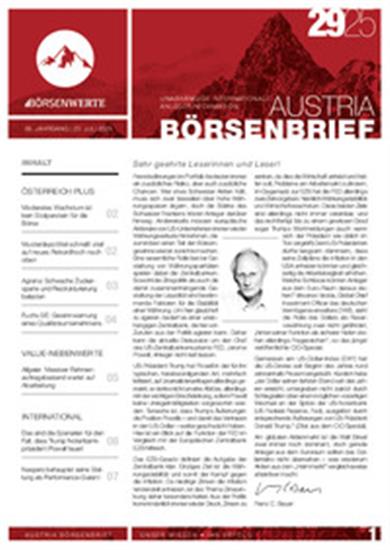 Austria Börsenbrief (Print) Ausgabe 2025029