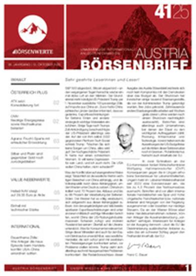 Austria Börsenbrief (Print) Ausgabe 2025041