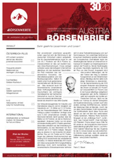 Austria Börsenbrief (Print) Ausgabe 2026030