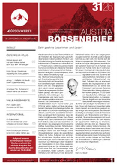 Austria Börsenbrief (Print) Ausgabe 2026031