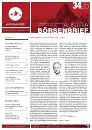 Austria Börsenbrief (Print) Ausgabe 2026034
