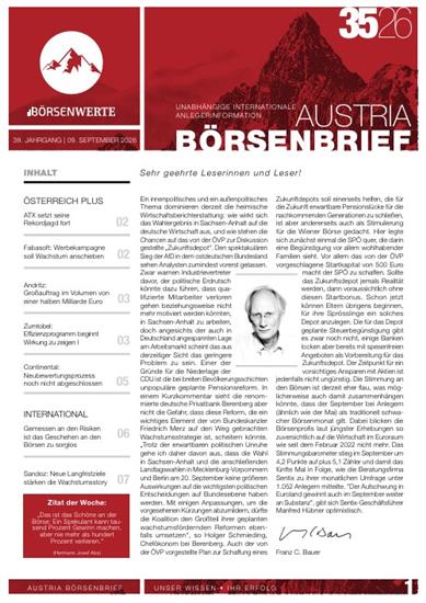 Austria Börsenbrief (Print) Ausgabe 2026035