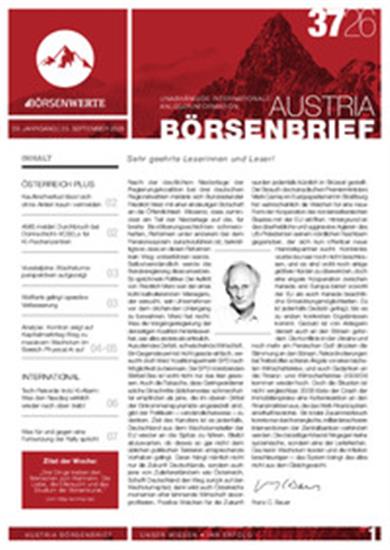 Austria Börsenbrief (Print) Ausgabe 2026037