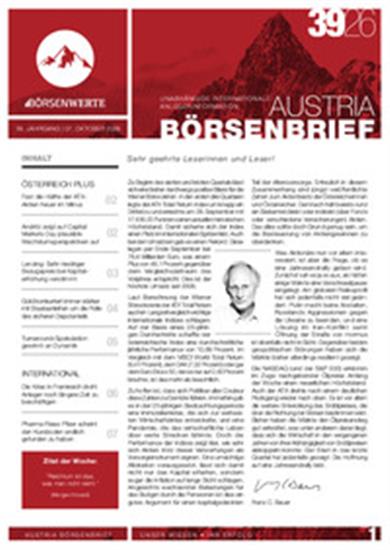 Austria Börsenbrief (Pdf) Ausgabe 2026039