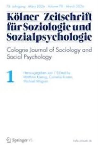Kölner Zeitschrift f. Soziologie und Sozialps. - KZfSS - Institutionen Ausgabe 2026001