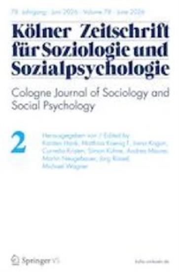 Kölner Zeitschrift f. Soziologie und Sozialps. - KZfSS - Institutionen Ausgabe 2026002