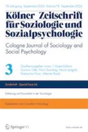 Kölner Zeitschrift f. Soziologie und Sozialps. - KZfSS - Institutionen Ausgabe 2026003