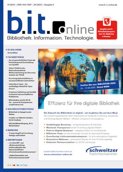b.i.t. online Ausgabe 2025003
