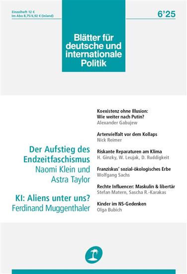 Blätter für deutsche und internationale Politik Ausgabe 2025006