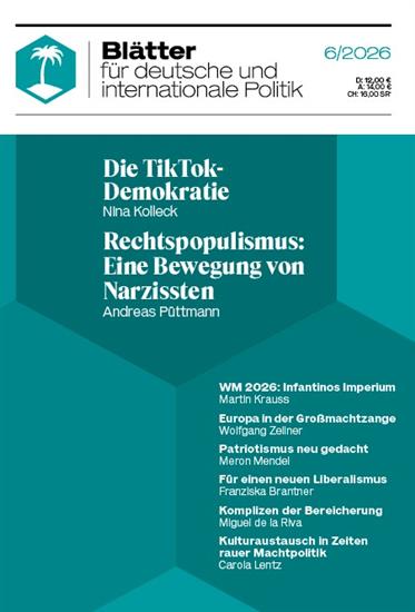 Blätter für deutsche und internationale Politik Ausgabe 2026006