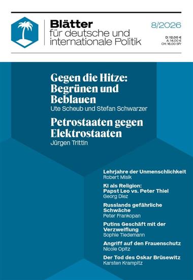 Blätter für deutsche und internationale Politik Ausgabe 2026008