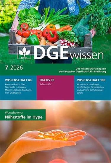 Ernährungs Umschau mit DGEwissen Ausgabe 2026007