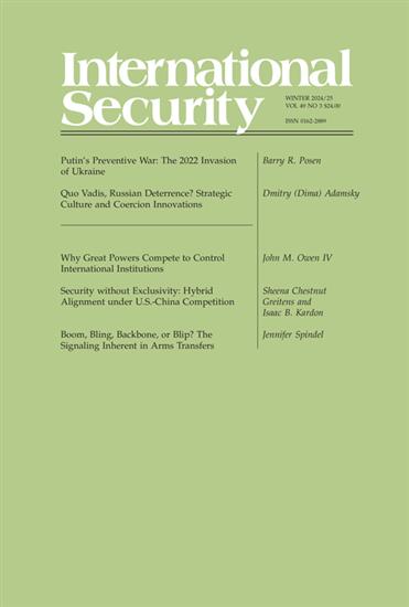 International Security (USA) Ausgabe 2025002