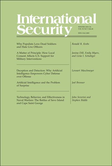 International Security (USA) Ausgabe 2026001
