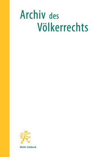 Archiv des Völkerrechts (AVR) Ausgabe 2025001