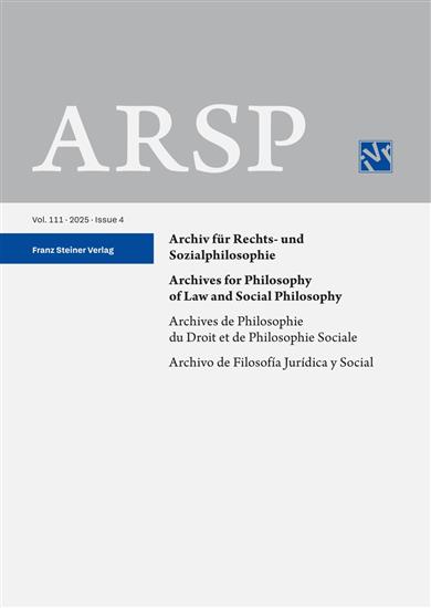 Archiv für Rechts- und Sozialphilosophie Ausgabe 2025004